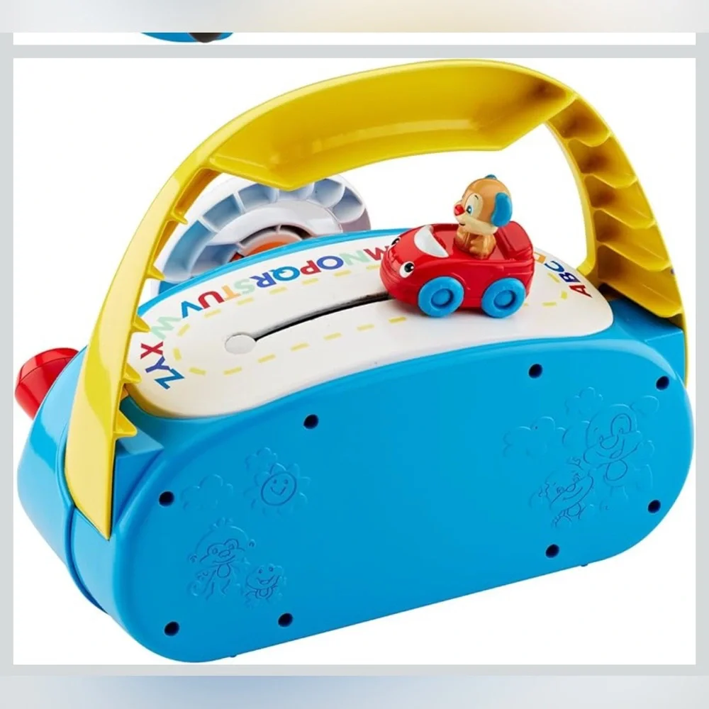 Fisher-Price Colorful Steering Wheel Toy - Blue, Yellow, Red